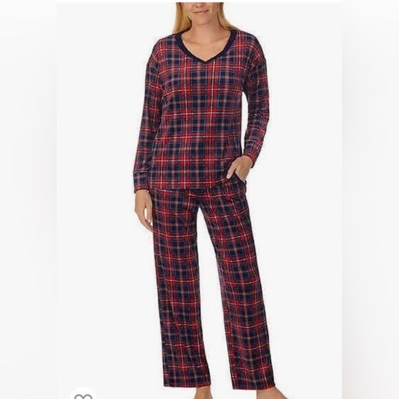 Nautica Women's 2 Piece Fleece Pajama Sleepwear Set - Picture 1 of 11